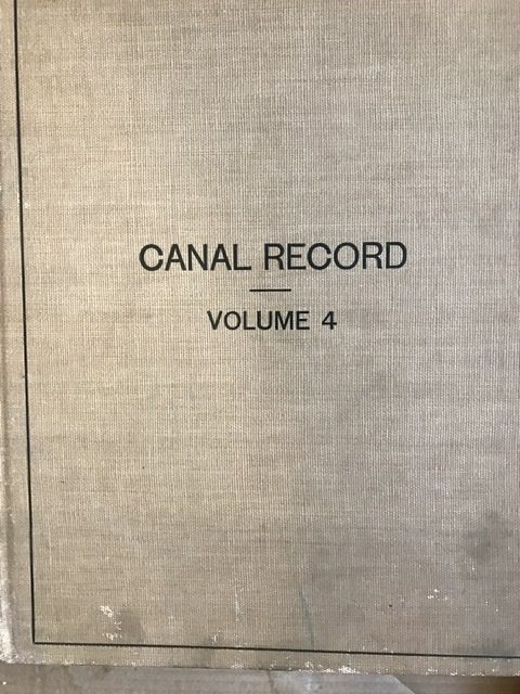 Canal Record - volumes - R.A.
