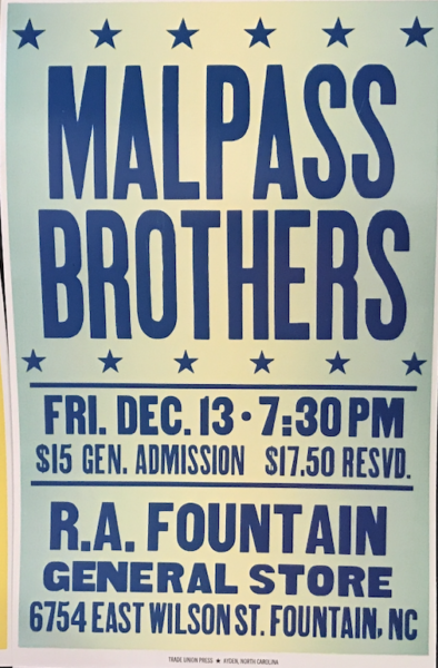 Malpass Brothers showcard