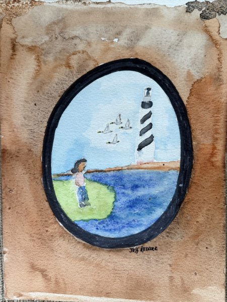 Watching Geese at Cape Hatteras Lighthouse